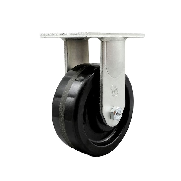 8'' Extra Heavy Duty Phenolic Wheel Rigid Top Plate Caster